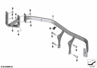 F750GS (K80) BRACKET, FLASHING WARNING LIGHT, FRONT parts diagram