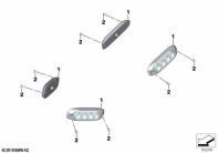 F750GS (K80) FLASHING SIGNAL LIGHTS, SPUTNIK, SIDE parts diagram
