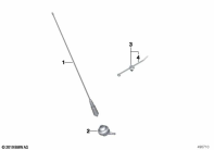 F750GS (K80) RADIO ANTENNA 380 MHZ parts diagram