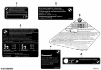 F750GS (K80) LABELS FOR RUSSIA parts diagram