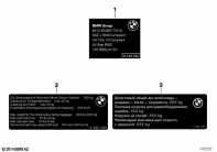 F750GS (K80) LABELS FOR OFFICIAL VEHICLE parts diagram
