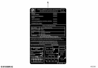 F750GS (K80) LABEL "EMISSION CONTROL INFORMATION" parts diagram