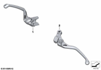 F750GS (K80) HP HAND LEVER, MILLED parts diagram