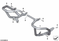 F750GS (K80) ENGINE PROTECTION BAR parts diagram