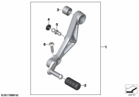 F750GS (K80) SHIFT LEVER, ADJUSTABLE parts diagram