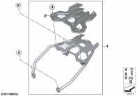 F750GS (K80) TOPCASE CARRIER LUGGAGE CARRIER parts diagram