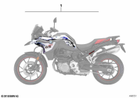 F750GS (K80) DECAL KIT parts diagram