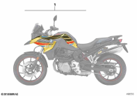F750GS (K80) DECAL KIT parts diagram