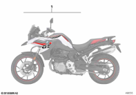 F750GS (K80) DECAL KIT parts diagram