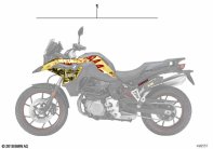 F750GS (K80) DECAL KIT parts diagram
