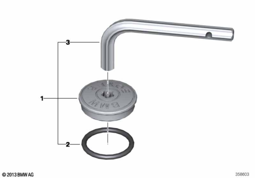 R1250GS 21 (K50) SAFETY SCREW FOR OIL FILLER NECK exploded view parts diagram