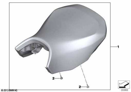 R1250GS 21 (K50) DRIVERS SEAT exploded view parts diagram
