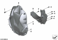 R1250GS 21 (K50) FRONT COVER / OIL TANK parts diagram