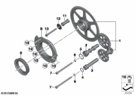 R1250GS 21 (K50) STARTER ONE-WAY CLUTCH parts diagram