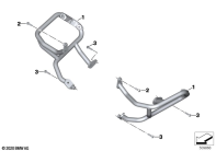R1250GS 21 (K50) ENGINE PROTECTION BAR parts diagram