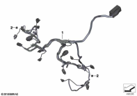 R1250GS 21 (K50) ENGINE WIRING HARNESS parts diagram