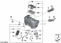 R1250GS 21 (K50) INTAKE SILENCER / FILTER CARTRIDGE INTAKE SILENCER / FILTER CART parts diagram