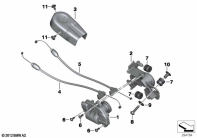R1250GS 21 (K50) SERVO UNIT, EXHAUST FLAP parts diagram