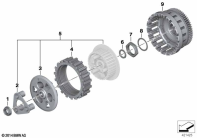 R1250GS 21 (K50) CLUTCH - SINGLE PARTS parts diagram