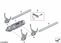 R1250GS 21 (K50) 6-SPEED TRANSMISSION SHIFT COMPONENTS parts diagram