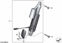 R1250GS 21 (K50) SPRING STRUT, ESA, FRONT parts diagram