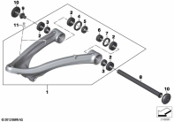 R1250GS 21 (K50) TRAILING ARM parts diagram