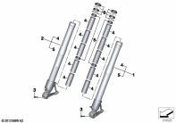 R1250GS 21 (K50) FORK SLIDER parts diagram