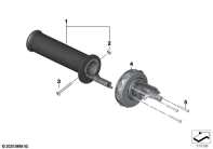 R1250GS 21 (K50) HANDLE LEFT / MULTI-CONTROLLER parts diagram