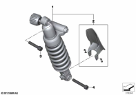 R1250GS 21 (K50) SPRING STRUT, REAR parts diagram