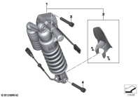 R1250GS 21 (K50) SPRING STRUT, ESA, REAR parts diagram