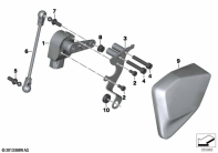 R1250GS 21 (K50) LEVEL SENSOR, REAR parts diagram