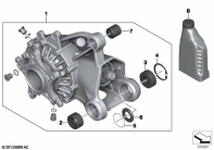 R1250GS 21 (K50) RIGHT-ANGLE GEARBOX, REAR parts diagram