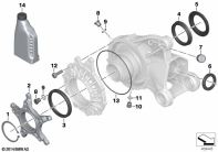 R1250GS 21 (K50) RIGHT-ANGLE GEARBOX, SINGLE PARTS parts diagram