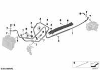 R1250GS 21 (K50) BRAKE PIPE REAR parts diagram