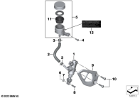 R1250GS 21 (K50) REAR BRAKE MASTER CYLINDER W CONTAINER parts diagram