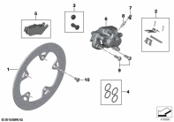 R1250GS 21 (K50) REAR WHEEL BRAKE parts diagram