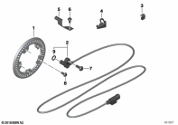 R1250GS 21 (K50) FRONT WHEELSPEED SENSOR parts diagram