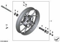 R1250GS 21 (K50) CAST RIM, FRONT parts diagram