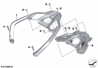 R1250GS 21 (K50) HANDLE REAR parts diagram