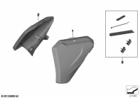 R1250GS 21 (K50) AUXILIARY MUD GUARD, REAR FRAME parts diagram