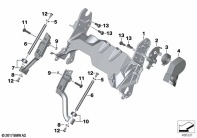 R1250GS 21 (K50) WINDSHIELD ADJUSTMENT parts diagram