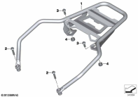 R1250GS 21 (K50) LUGGAGE GRID parts diagram