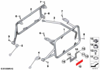 R1250GS 21 (K50) CASE HOLDER/MOUNTING PARTS parts diagram
