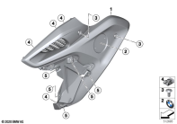 R1250GS 21 (K50) COVER FOR INTAKE SNORKEL parts diagram