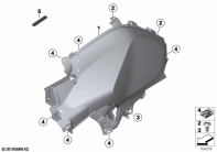 R1250GS 21 (K50) COVERING FUEL TANK parts diagram