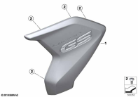 R1250GS 21 (K50) GRILL COVER parts diagram