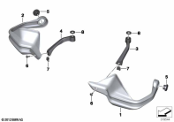 R1250GS 21 (K50) HAND GUARD STYLE parts diagram