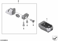 R1250GS 21 (K50) FOOTREST, FRONT parts diagram