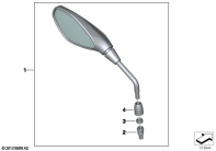 R1250GS 21 (K50) MIRROR parts diagram