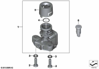 R1250GS 21 (K50) IGNITION STEERING LOCK WITH EWS4 BY CODE parts diagram